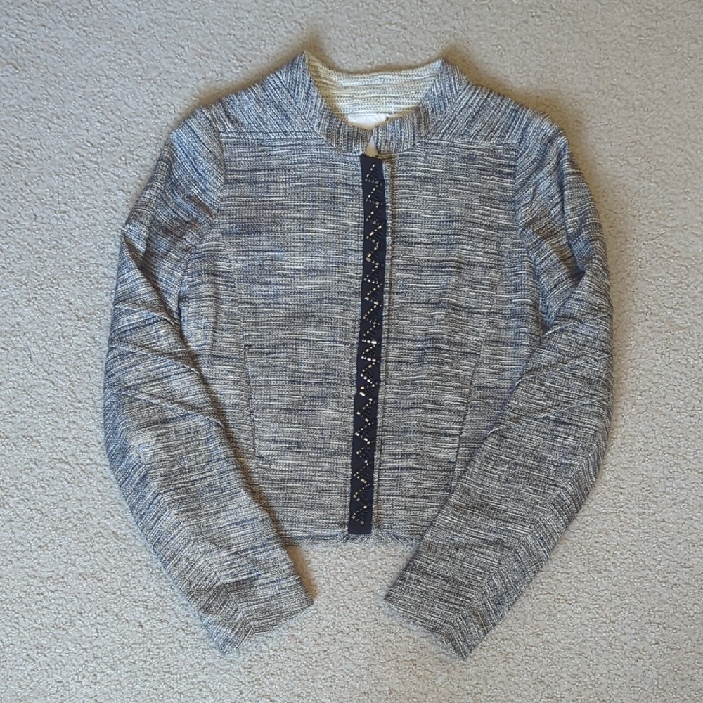 Maje Gray Cropped Jacket